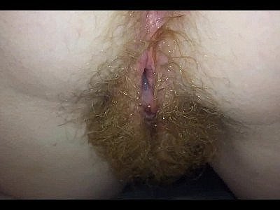 Redhead hairy Wifes Slow motion creampie