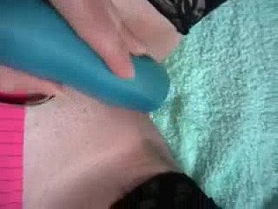 Squirting On Blue Dildo