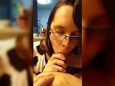 Blowing me on the table in slow motion