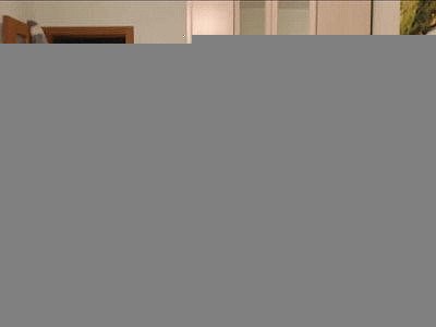 Belle charge énorme sur des cheveux bruns courts.