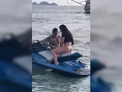 sucking dick on a jetski