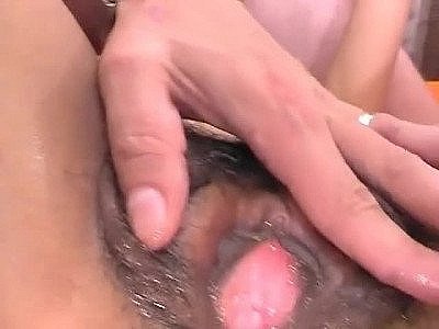 Small breasted woman from France gets pleasured by two men