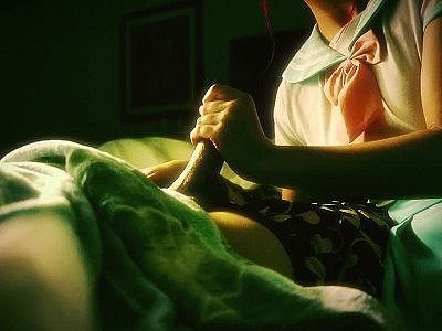 Stepmom tucks in Tyler with a special hug and feeds him his own sleepy seed