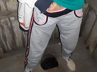 I caught my neighbor masturbating in the toilet on the street and I joined her