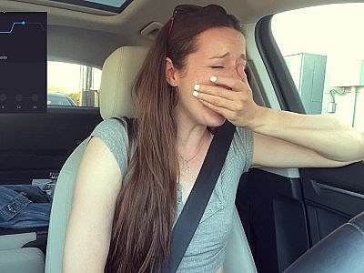 Cumming embarrassingly hard in a Starbucks drive thru (lush control part 2)