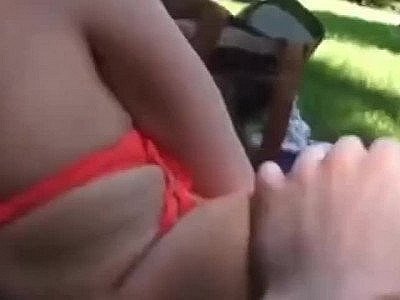 Risky anal sex at public pool