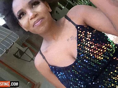 Huge Natural Tits Black MILF Banged Hard In Amateur Couch Casting