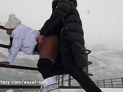 Amateur Ebony Model Fucks and Sucks in Blizzard