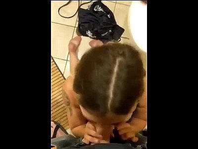 Sucking Fat Cock In Bathroom At Halloween Party