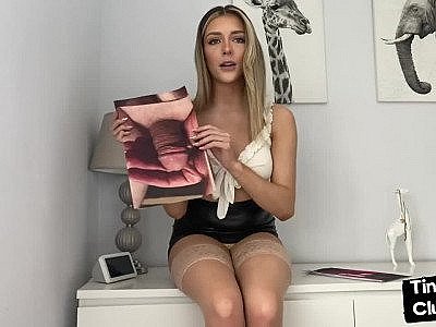 Femdom solo babe talks about small dicks