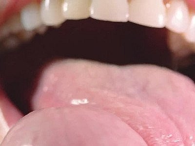 Close up blowjob, playing with my husband's hard cock head