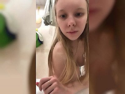 Tight Bodied Russian Blonde Shows All