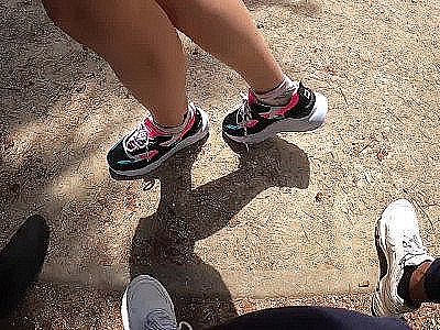 Slut cock craving jogger is cheating on her boyfriend with 2 strangers she met o